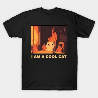 Kawaii Cat I Am A Cool Cat T-Shirt